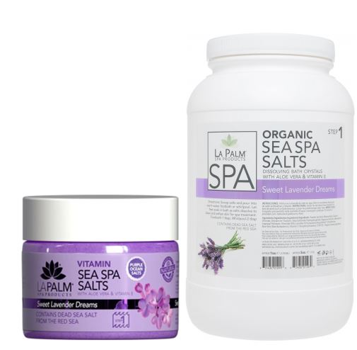 La Palm Lavender Organic Sea Salt Pedicure & Manicure Soaks